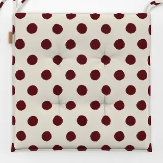 Sitzkissen Beige/Red