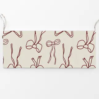 Bankauflage Beige/Red