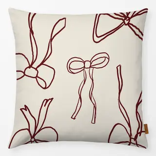 Kissen Beige/Red