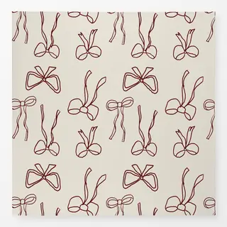 Tischdecke Beige/Red