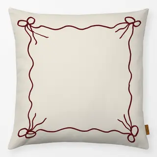 Kissen Beige/Red
