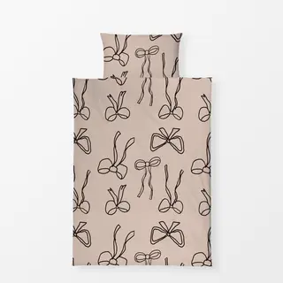 Bettwäsche CANCEL Holiday Bows Pink and Brown