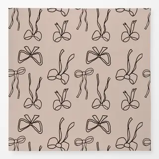 Tischdecke CANCEL Holiday Bows Pink and Brown