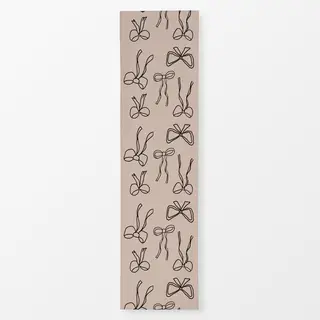 Tischläufer CANCEL Holiday Bows Pink and Brown