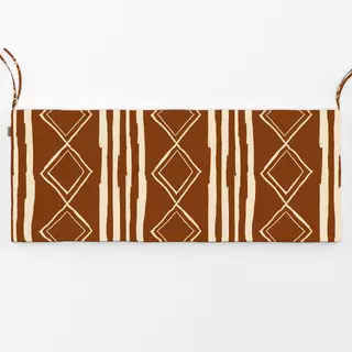 Bankauflage Boho Brown Triangle & Stripes