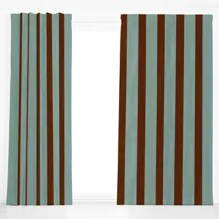 Dekovorhang Nautical Stripes Teal