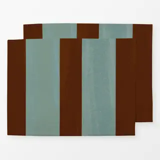 Tischset Nautical Stripes Teal