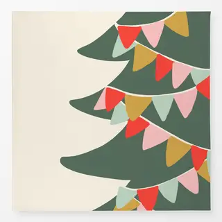 Tischdecke Christmas Tree With Flags