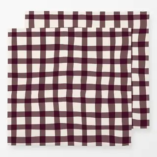 Servietten Purple Gingham