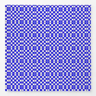 Tischdecke Blue checkered pattern