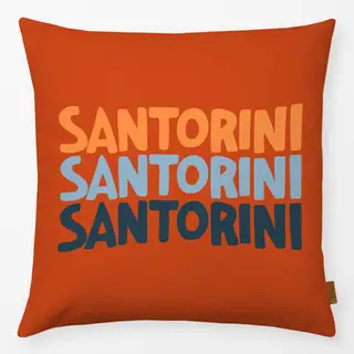 Kissen Santorini Typography