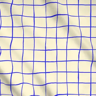 Meterware Checkered blue line pattern