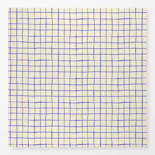 Tischdecke Checkered blue line pattern