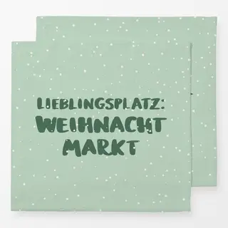 Servietten Weihnacht Markt Lieblingsplatz