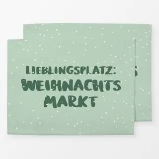Tischset Weihnacht Markt Lieblingsplatz