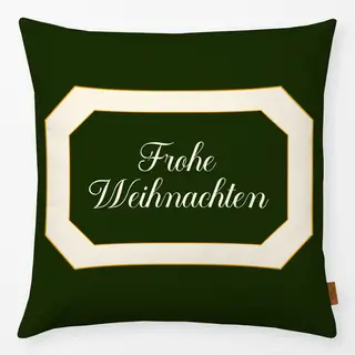 Kissen Frohe Weihnachten in Frame