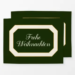 Tischset Frohe Weihnachten in Frame