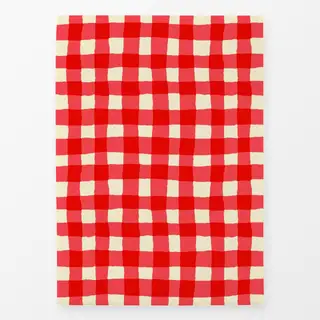 Geschirrtücher Italian Red Gingham Pattern