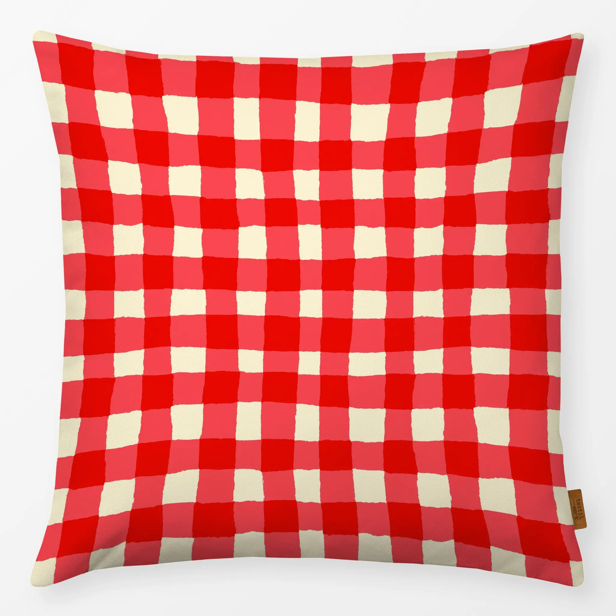 Kissen Kissen Italian Red Gingham Pattern