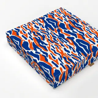 Bodenkissen Abstract Wave Pattern