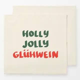 Servietten Holly Jolly Glühwein