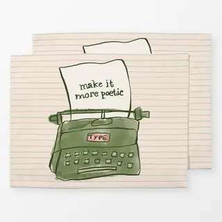 Tischset Typewriter