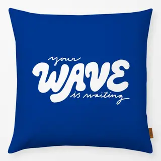 Kissen Your Wave Is Waiting blue