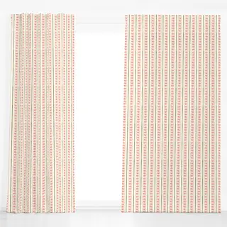 Dekovorhang Christmas Stripes With Bows