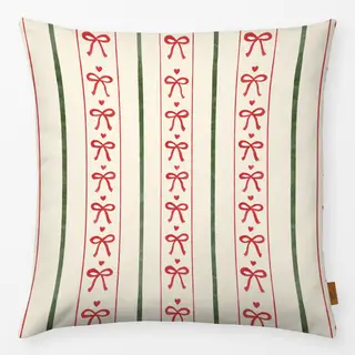 Kissen Christmas Stripes With Bows