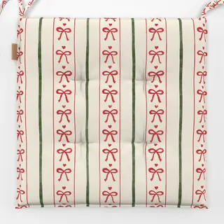 Sitzkissen Christmas Stripes With Bows