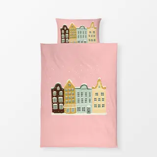 Bettwäsche Cute Snowy Houses