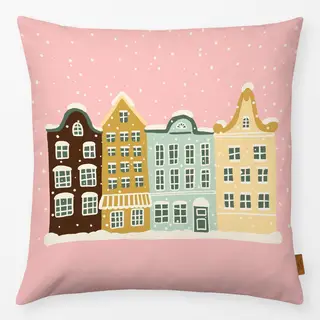 Kissen Cute Snowy Houses