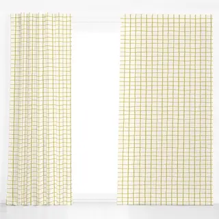 Dekovorhang Green Checks