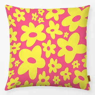 Kissen Yellow Flower Power