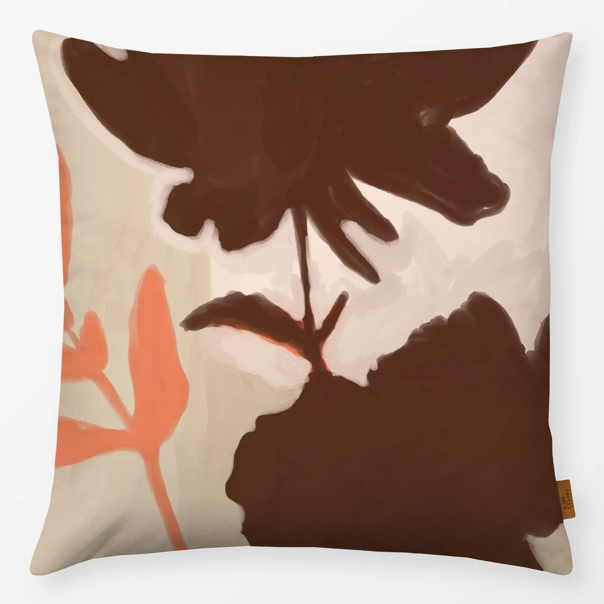 Kissen Kissen Brown Plant Silhouette