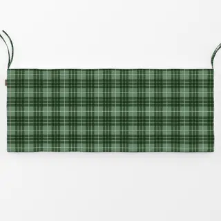 Bankauflage Green Christmas Plaid