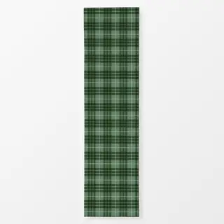 Tischläufer Green Christmas Plaid