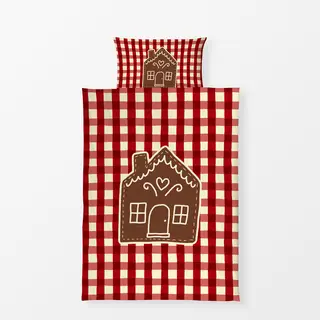 Bettwäsche Gingerbread House on Gingham