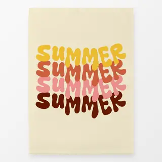 Geschirrtücher Retro Summer Typography