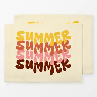 Tischset Retro Summer Typography