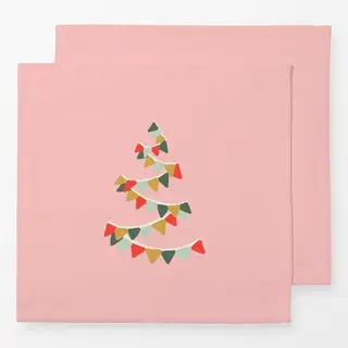 Servietten Christmas Market Flag Tree