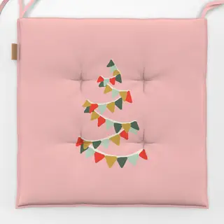 Sitzkissen Christmas Market Flag Tree