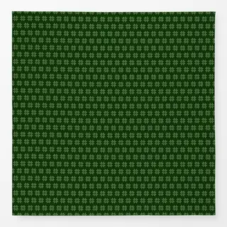 Tischdecke Cross Stitch Embroidery Snowflake Pattern Dark Green