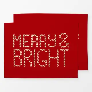 Tischset Merry & Bright Embroidery