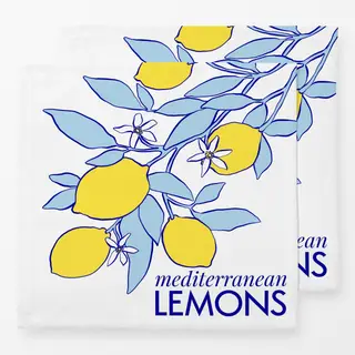 Servietten Mediterranean Lemons