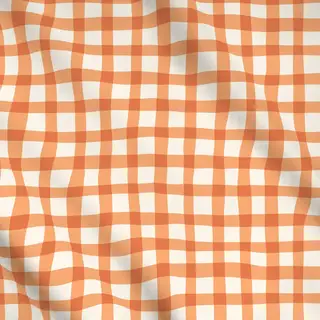 Meterware Orange Gingham