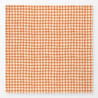Tischdecke Orange Gingham