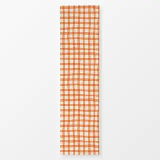 Tischläufer Orange Gingham