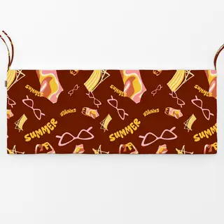 Bankauflage Playful Retro Summer Pattern