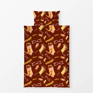Bettwäsche Playful Retro Summer Pattern